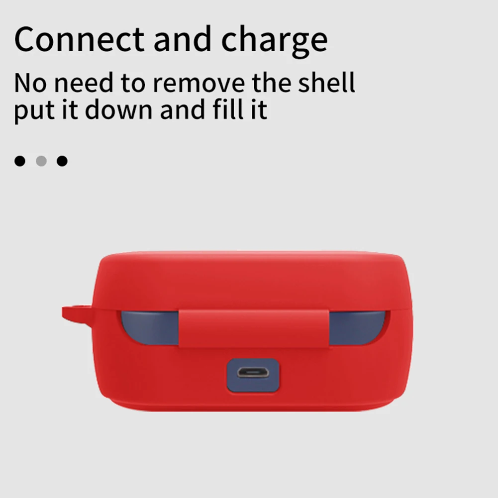 Wireless Headphone Cover Protector Shell Wireless for Skullcandy Sesh Earphone Protective Keychain Case