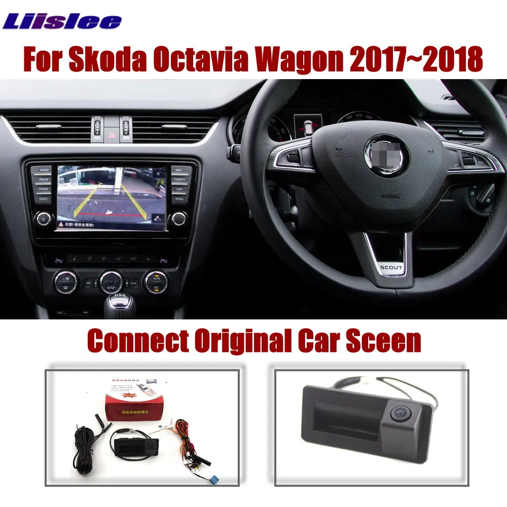 

For Skoda Octavia Mk3 (5E) 2012-2019 Car Original Display Upgrade Reverse Camera Rear Dynamic Trajectory Parking System CAM