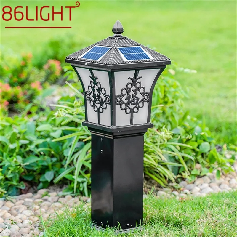 86LIGHT Outdoor Solar Lawn Lights Retro Garden Lamp LED Waterproof IP65 Home Decorative for Villa Duplex