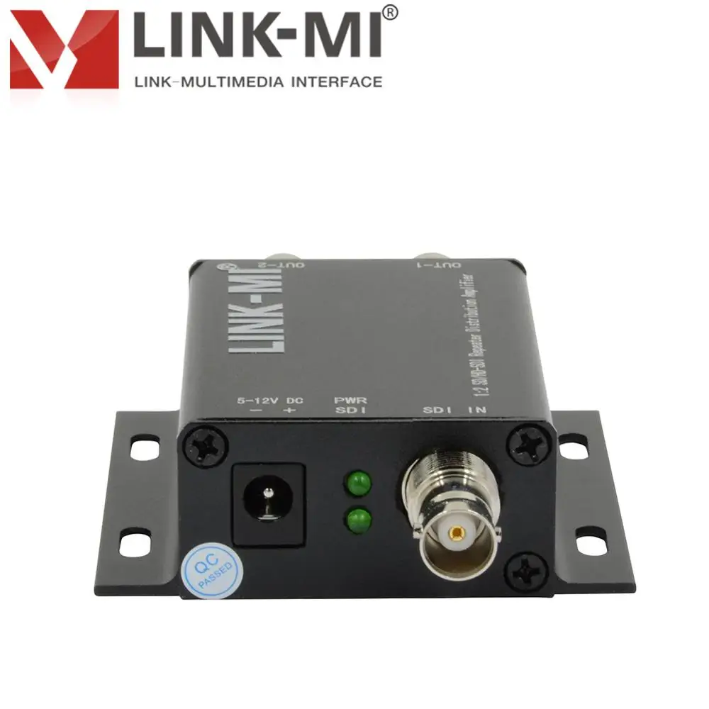 Imagem -03 - Link-mi 1x2 Sdi Divisor sd Hd-sdi 3g-sdi Repetidor de Sinal Amplificador de Distribuição 300m 400m em para Fora Conversor Sdi 1080p