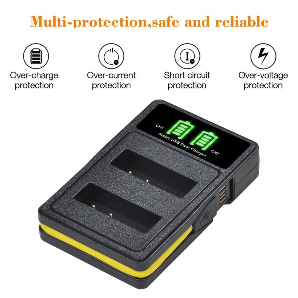 DMW-BLH7 DMW BLH7 Pin + Tặng Bộ Sạc Đôi Với Loại C Cho Máy Ảnh Panasonic Lumix DMC-LX15 DMC GM5 GF7 GM1 GF8 GF9 LX10 BLH7E BLH7PP