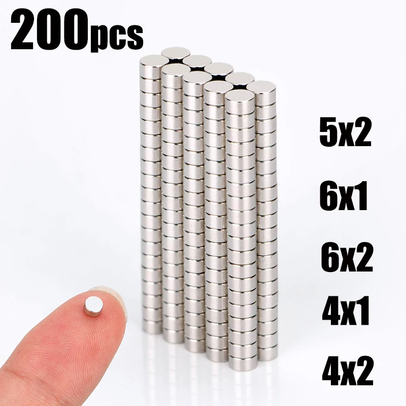 5x2 6x1 6x2 4x2 5x1 Neodymium Magnet NdFeB Round Super Powerful Strong Permanent Magnetic imanes Disc 4x1 5x3