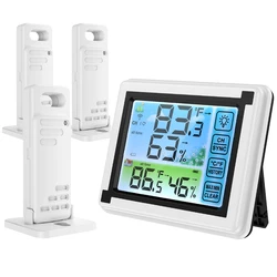 ORIA Touch Screen Weather Station Outdoor Forecast Sensor Backlight Thermometer Hygrometer Wireless Weather Station