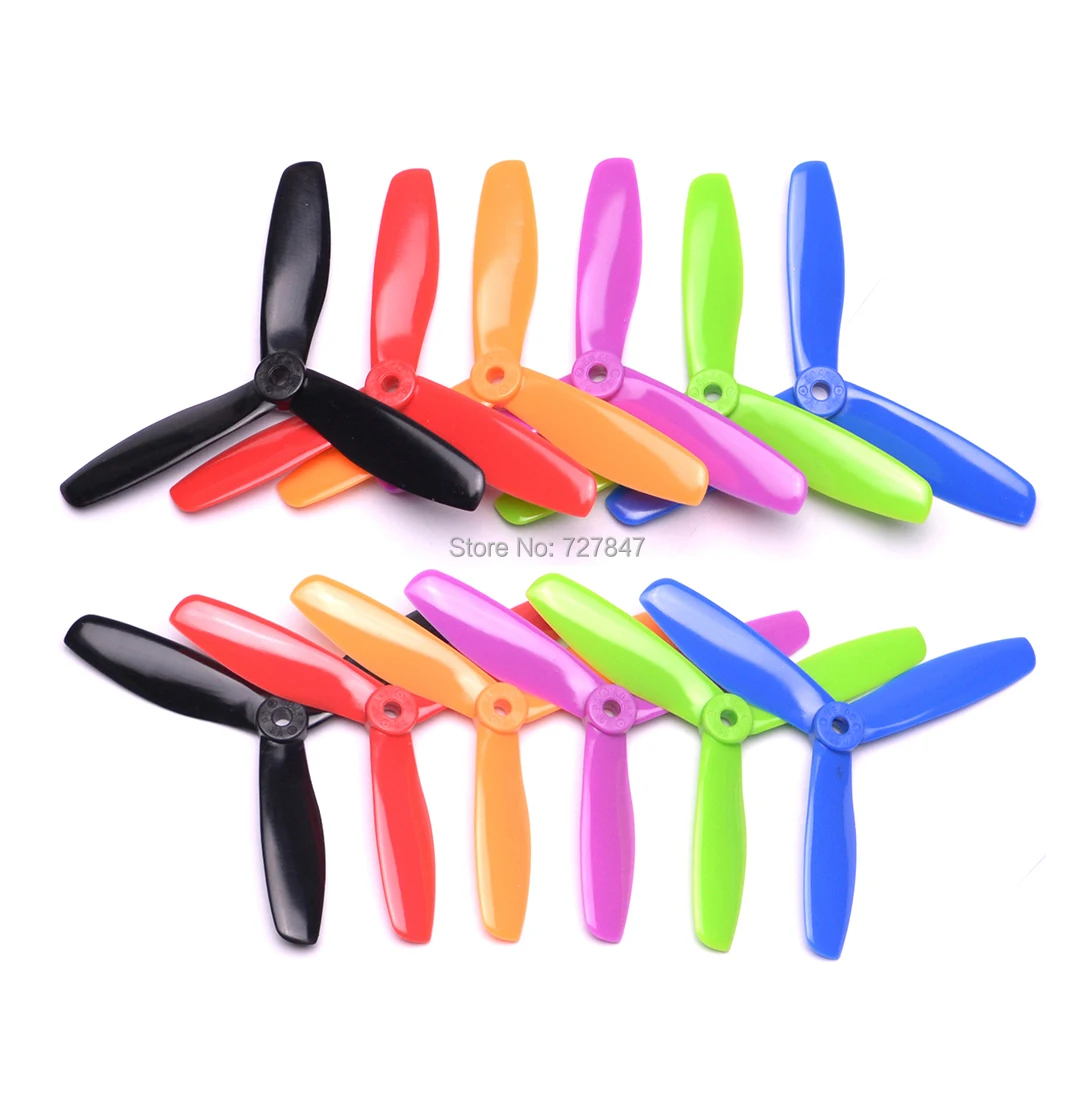 6 / 12 Pairs 5045 3 blades Bullnose Propeller CW /CCW for 250 FPV Racing Quadcopter ZMR210 250