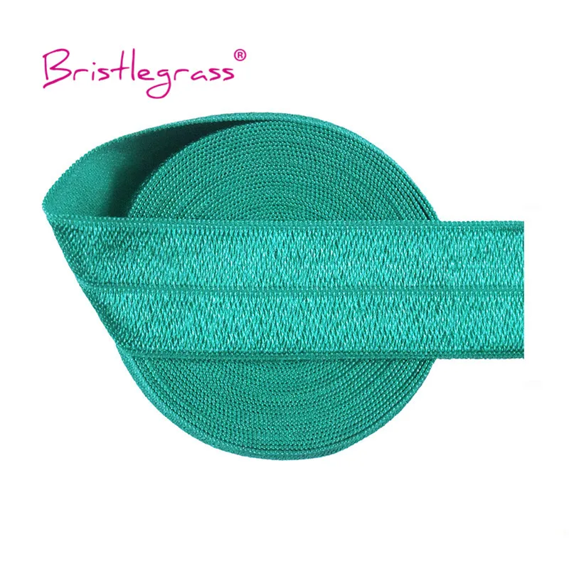 BRISTLEGRASS Großhandel 50 Yard 1 Zoll 25mm Glänzendes FOE Faltbares Elastisches Spandex-Satinband für Stirnbänder, Haarbänder, Kleider und DIY-Näharbeiten – Detail 38