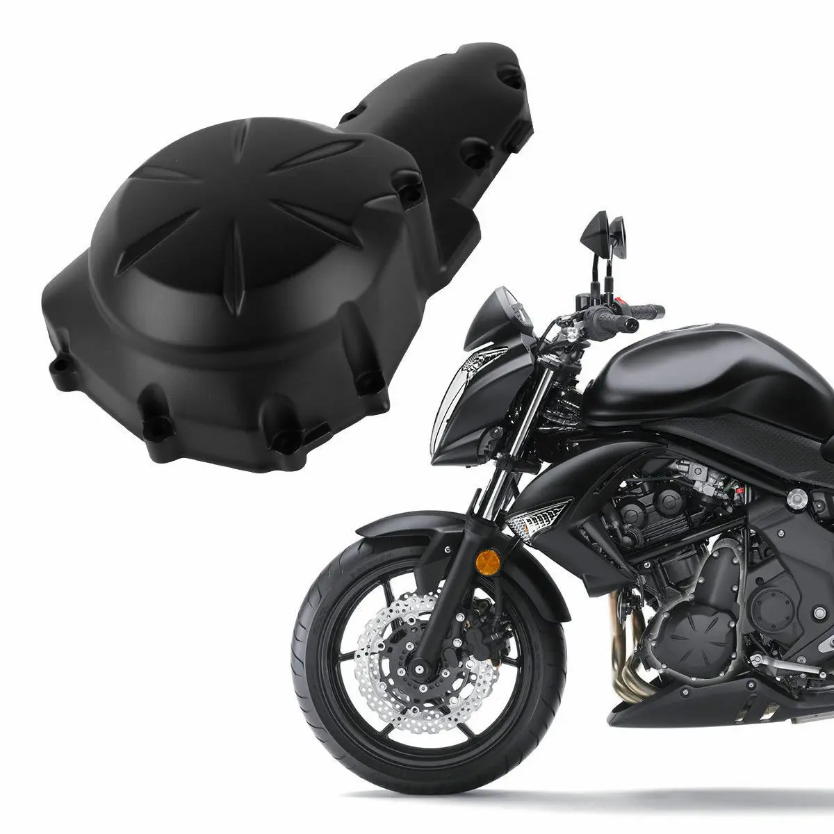 

Крышка кривошипа статора двигателя мотоцикла для Kawasaki Ninja 650R 2009-2011 2010, черный алюминий