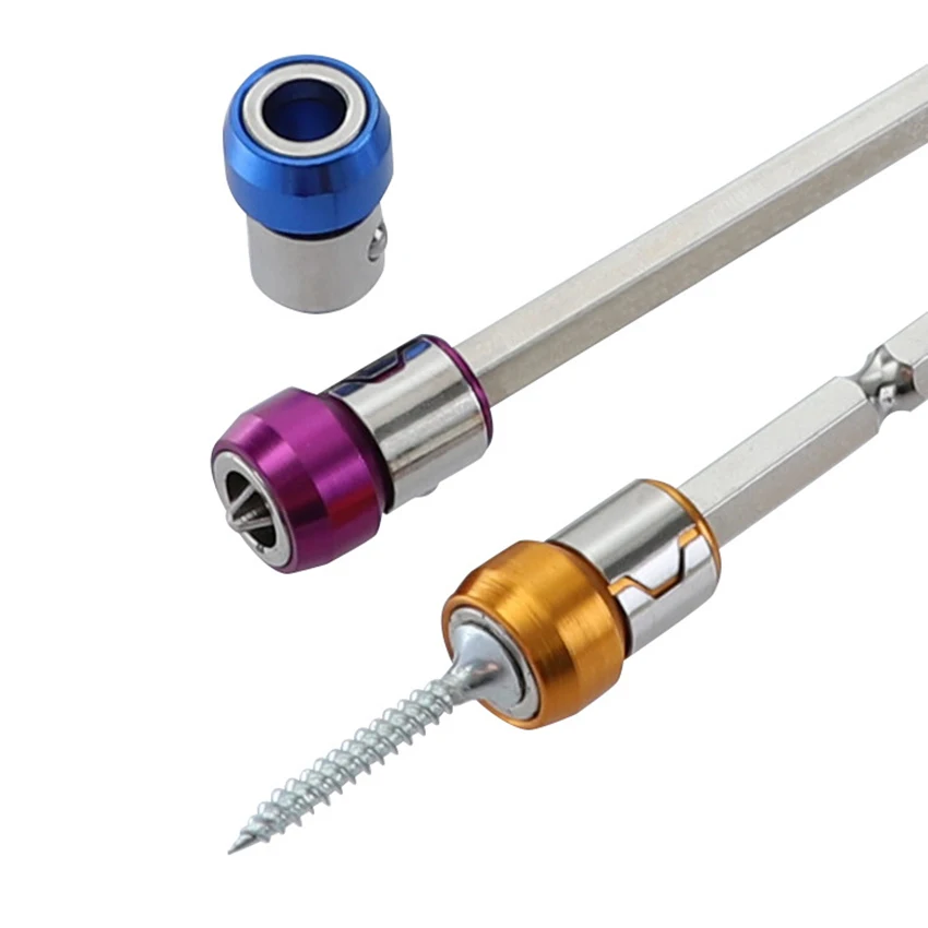 Bit magnetyzer pierścień wkrętak Bit uchwyt napędu uniwersalny 21mm wymienny pierścień magnetyzera stal magnetyczna na wkrętaki