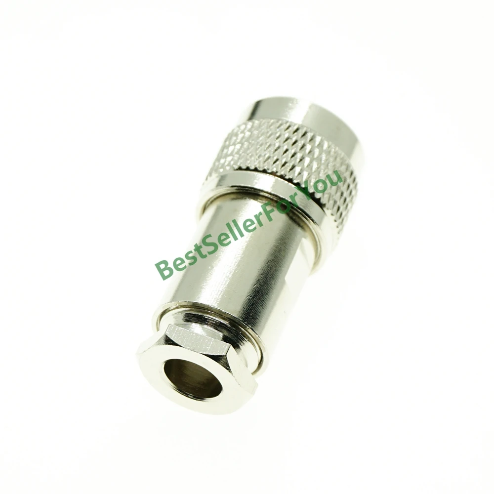 UHF PL259 male plug clamp For RG5 RG6 5D-FB LMR300 cable straight RF Connector