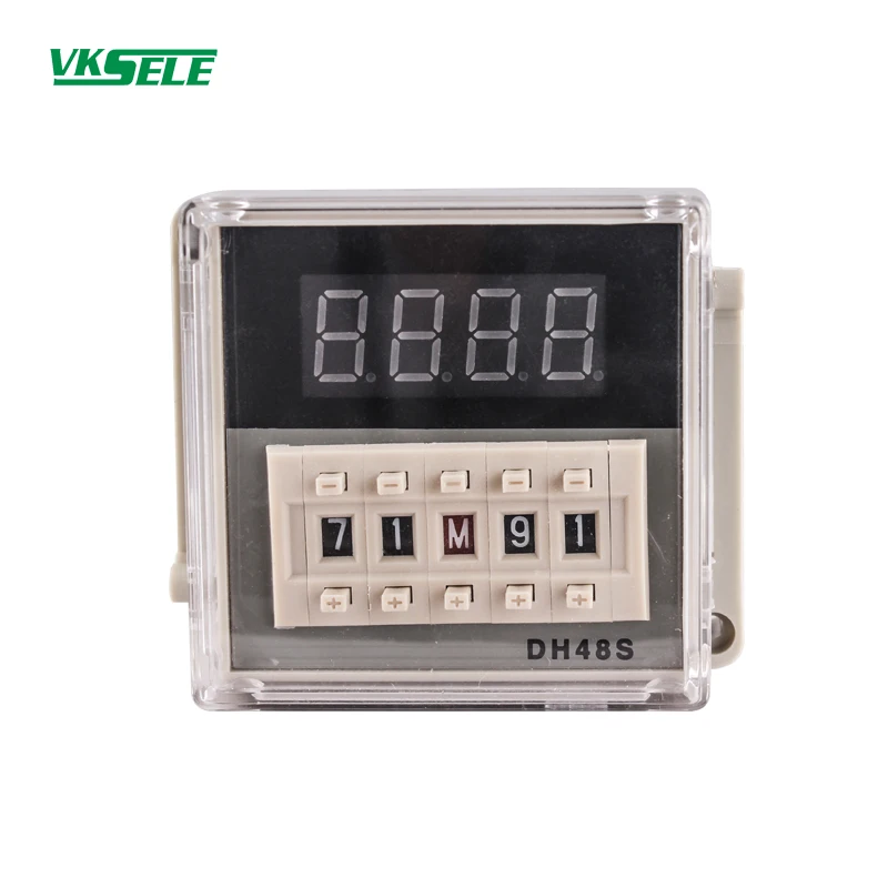 

DH48S 1Z 0.1s to 99h 12V 24V 36V 48V 110V 220V 380V Digital repeat cycle timer relay