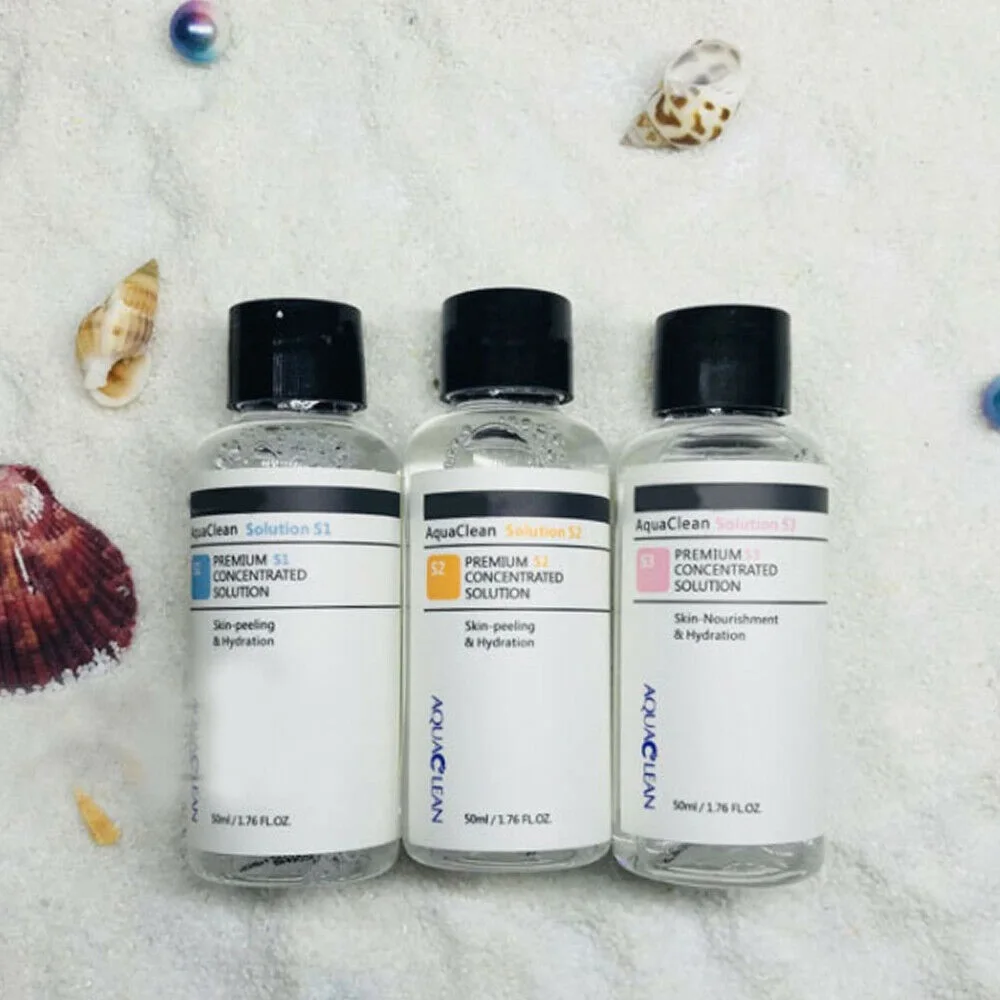 3Pcs Aqua Solution Liquid Cleansing Wrinkle Remove Facial Care Serum Premium S1 S2 S3 Concentrated Peeling Solution