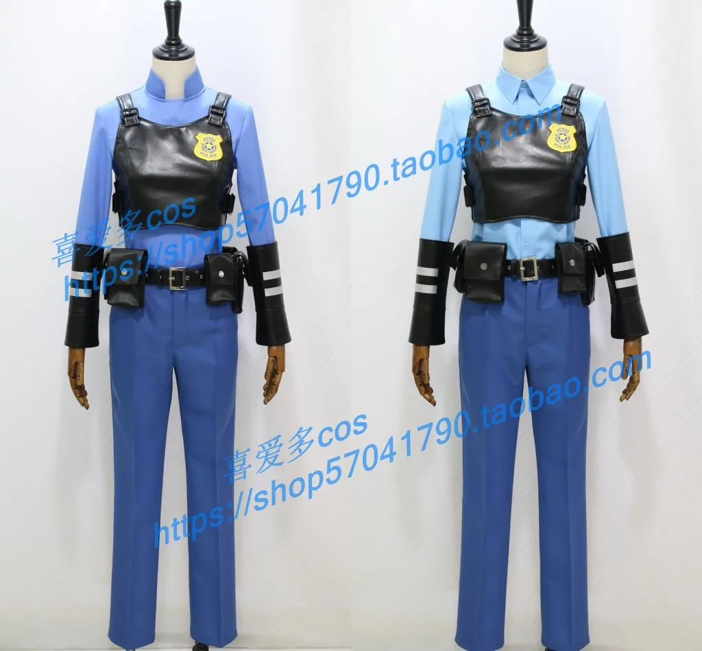 

Rabbit Judy Policeman Suit Party Adult Halloween Christmas Carnival Blue Uniform Suit Officer Police Outfit Cosplay Costume