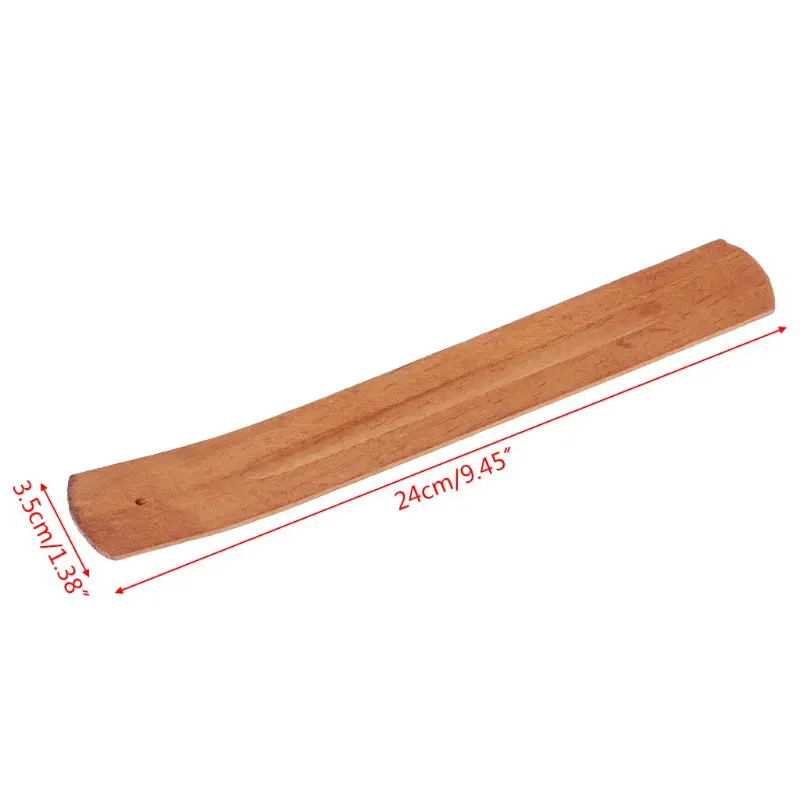 Natural Wooden Incense Stick Holder Ash Catcher Burner Holder Home Decoration