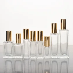 10pcs 3ml 5ml 10ml transparent  Roll On Glass Bottle Amber Glass Essential Oil Bottle Think Glass Vials Sample Test Bottle