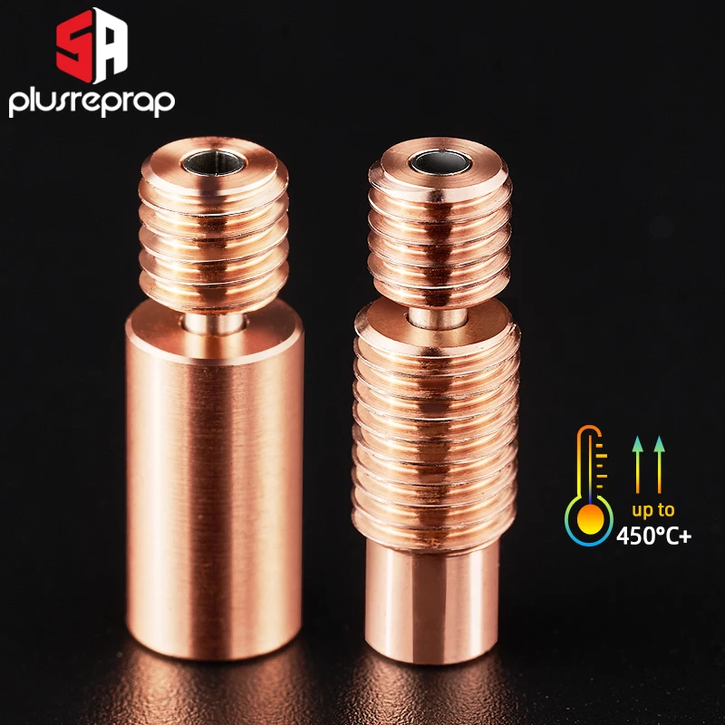 1/2 sztuk BI wszystkie metalowe Heatbreak V6 HOTEND miedzi i Heatbreak dla 1.75mm Filament gładka Prusa i3 MK3