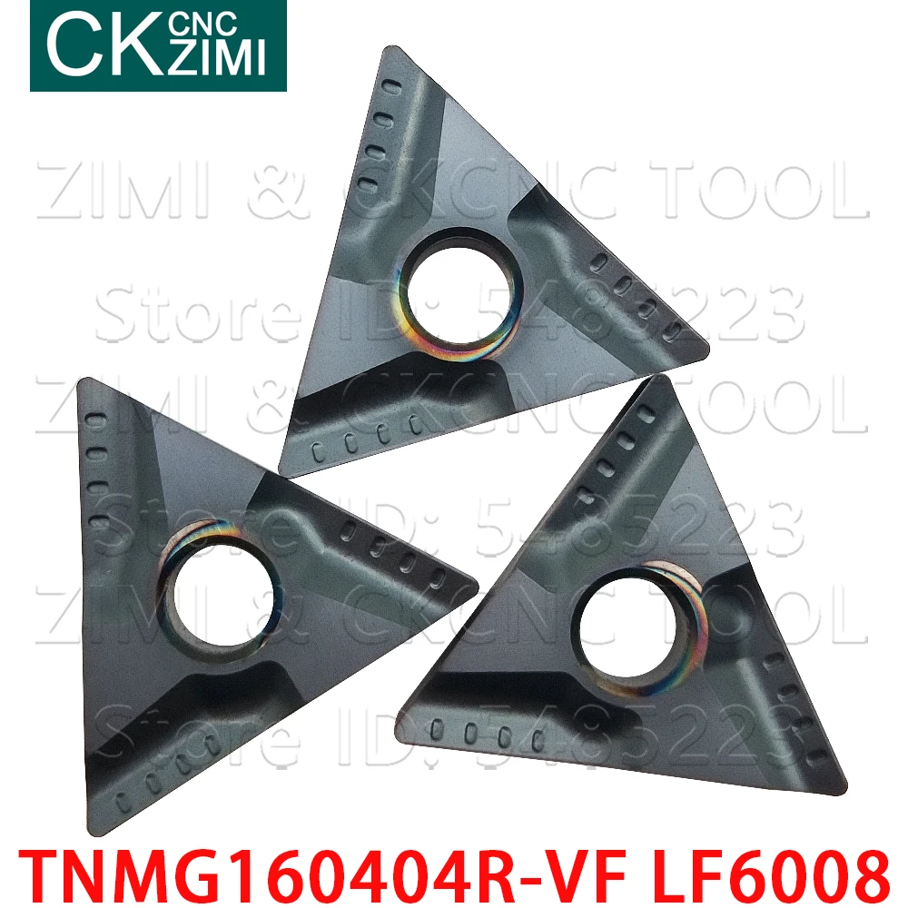 TNMG160404R-VF, LF6008, TNMG331, LF6008, твердосплавные пазовые вставки, внешняя токарная вставка, токарный станок с ЧПУ, режущий инструмент, TNMG 1604 для стали