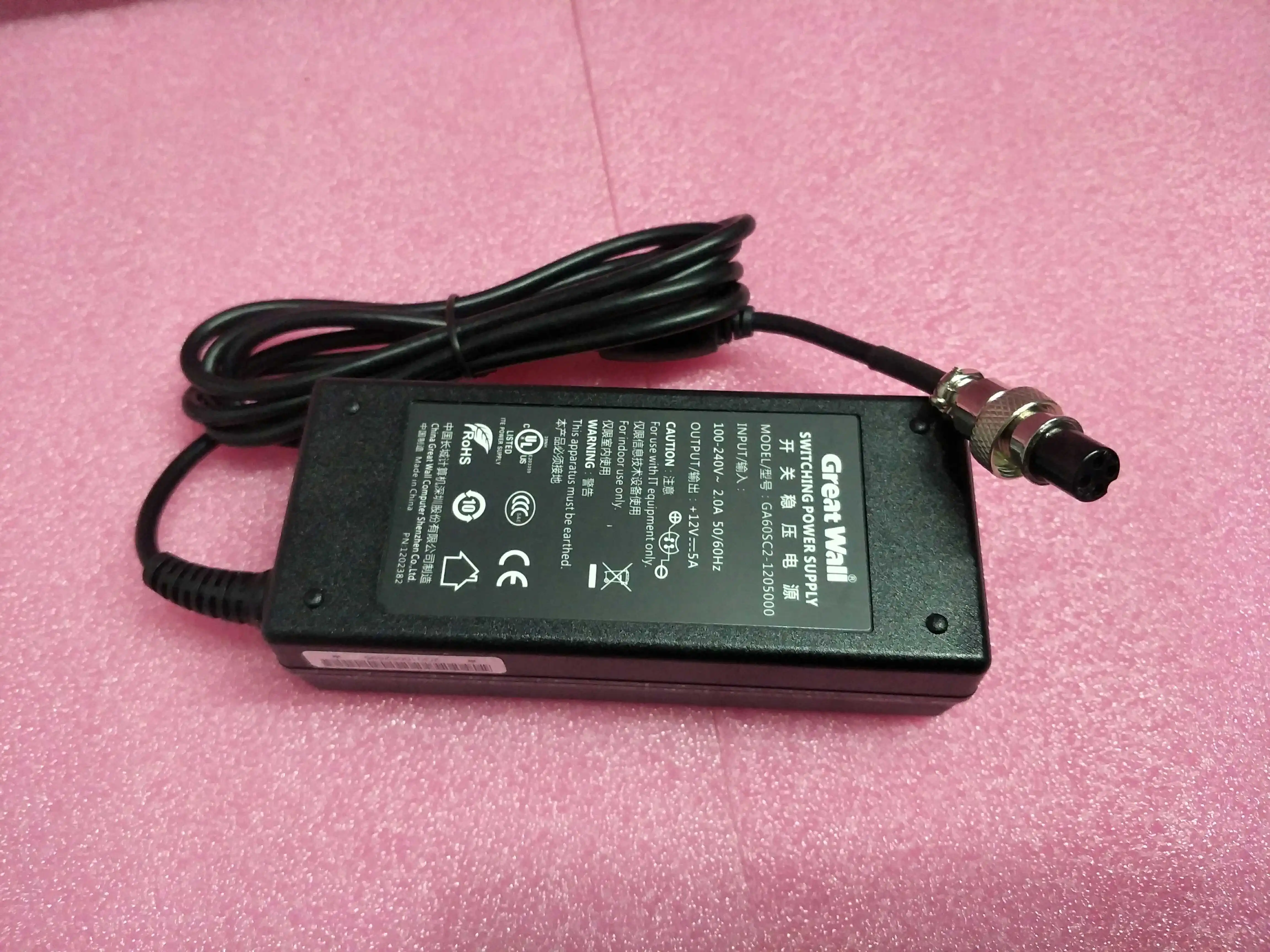 

New Great Wall GA60SC2-1205000 GreatWaII4 hole power adapter 12V = 5A