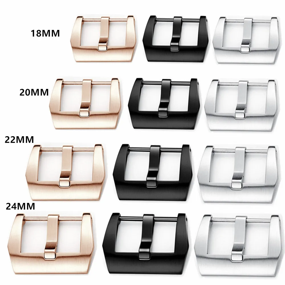 

316 Stainless Steel 20mm 22mm 24mm 26mm Silver Black And Rosegold Screw Buckle Clasp For Pam And Big Watch