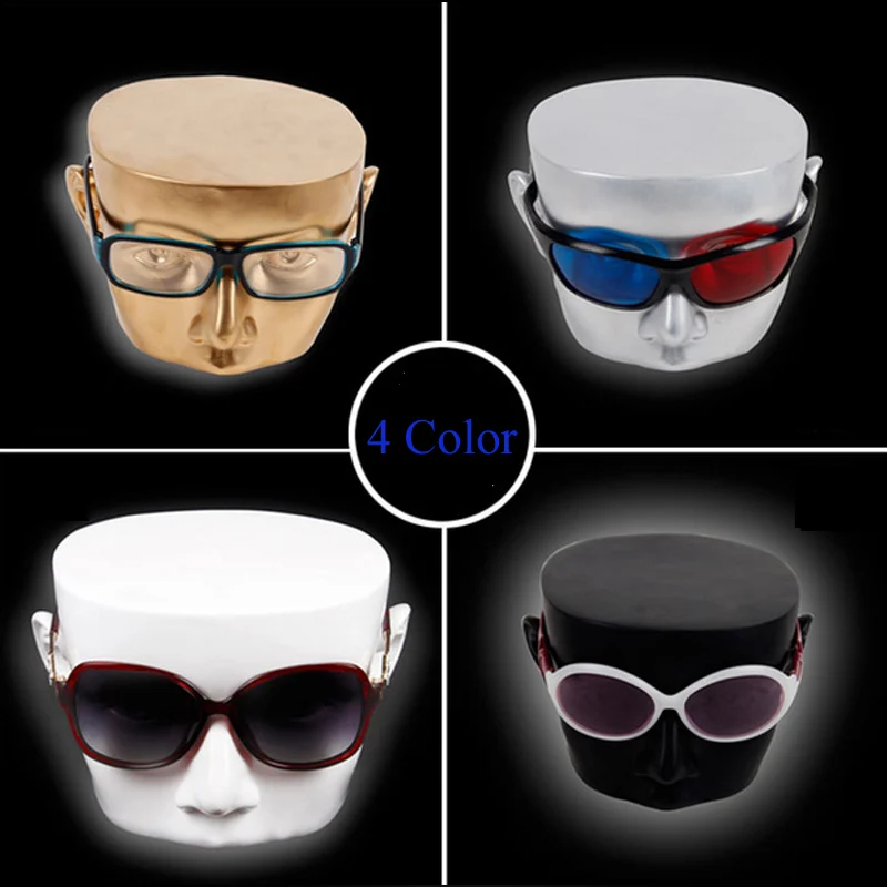 

New Resin Glasses Holder Sunglasses Stand Jewelry Display Necklace Ring Pendants High Level Craft Nice Design 4 Colors Options