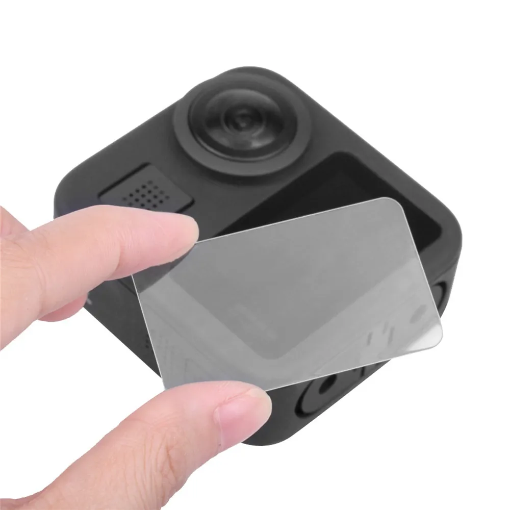 HD Tempered Glass Film + Lens Cover for GoPro Max Action Camera Screen Film Protector Lens Protective Cover Cap for GoPro Max