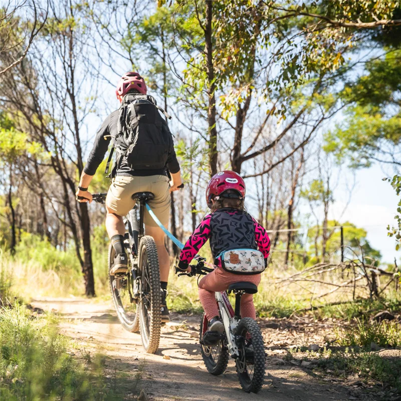 Nova bicicleta cinto de trela elástica corda de tração de náilon pai-filho mtb bicicleta corda de reboque criança ebike equipamento de segurança ao