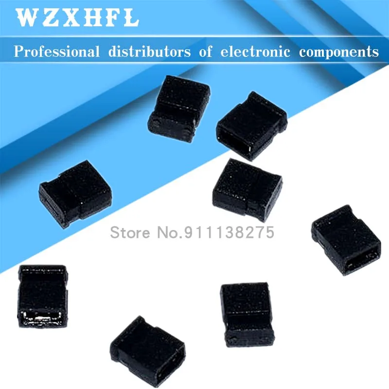 50PCS 1.27mm Pitch Jumper cap/short circuit cap spacing Short  Type 1.27 connector row stitch short link jumper