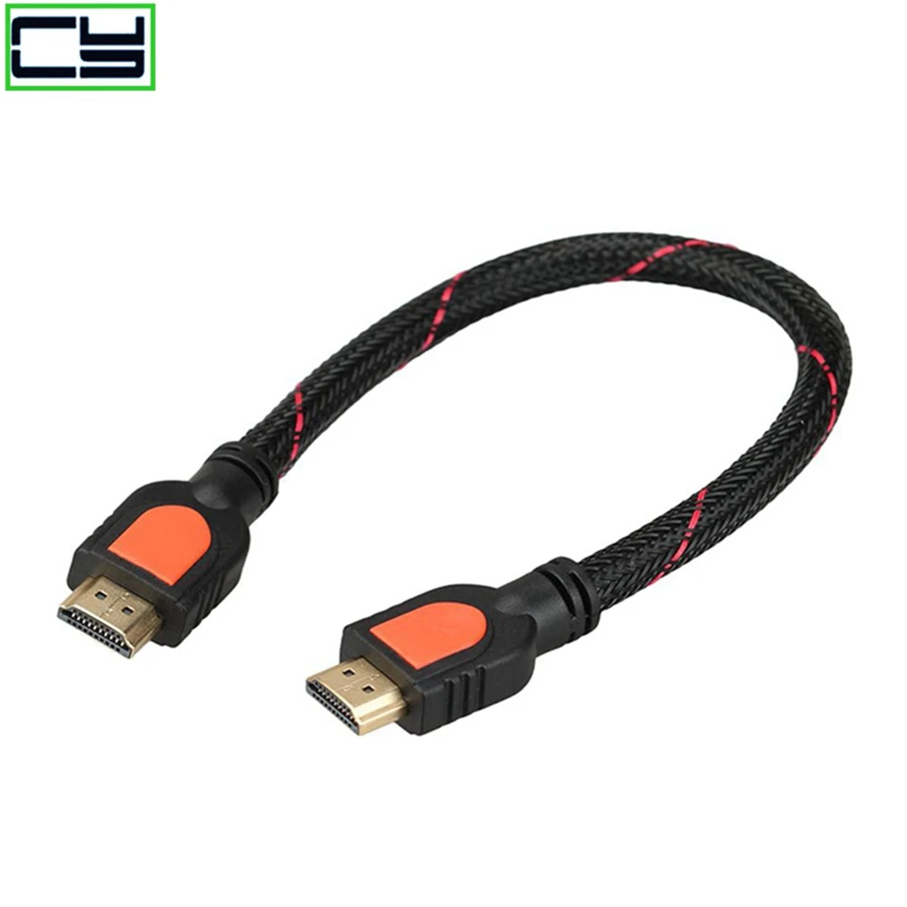 

30CM 50CM HD-compatible Male to HD Male short Converter Connector Adapter Cable Cord 1080P V1.4