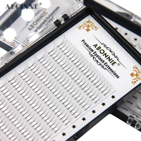 Abonnie 3D/4D/5D/6D Premade Volume Fans Fluffy Lashes Long Stem Russian Volume Eyelashes Extension All Size Fans