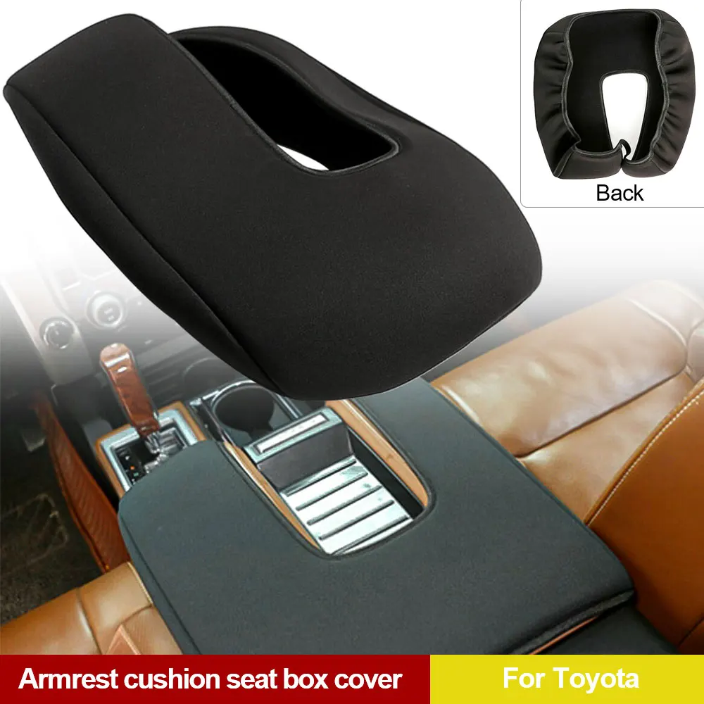 Auto Armrest Cushion Seat Box Cover Waterproof Neoprene for Toyota Tundra 2014 2015 2016 2017 2018 2019 2020 2021