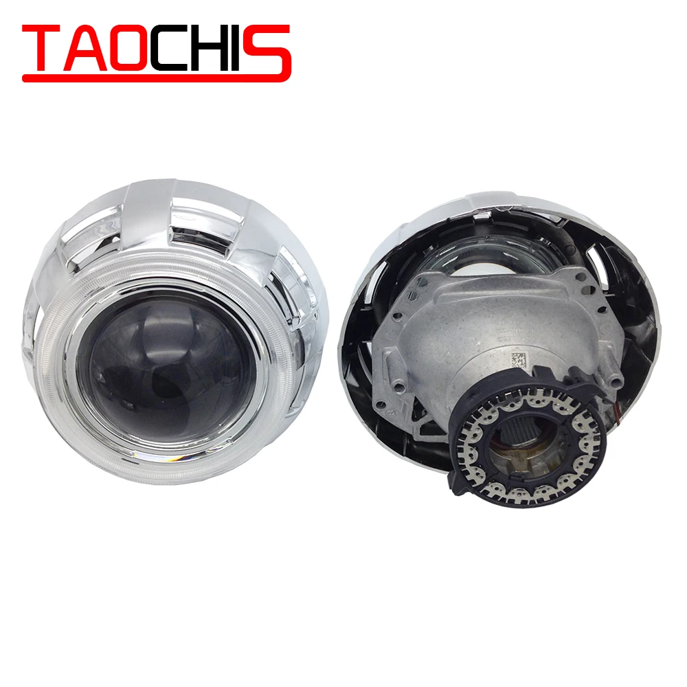 

TAOCHIS 3.0 Inch Bi Xenon HID Projector Lens headlight Hella 3 5 Aluminum Car Modify D2S Motorcycle headlamp Chrome shroud