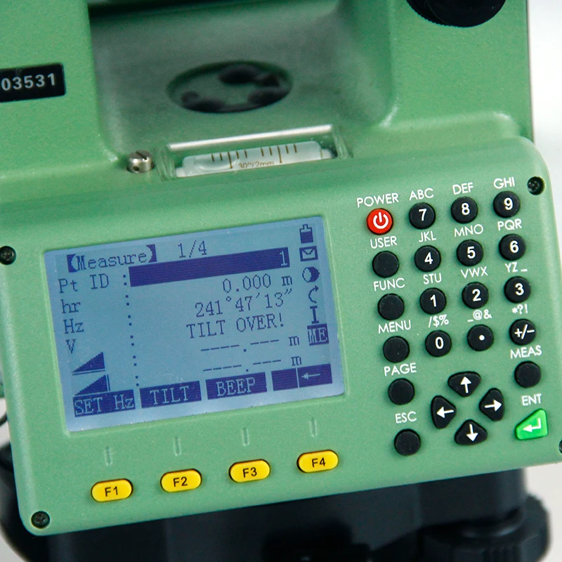 Estação total DAD DTM752 Instrumentos de levantamento de alta precisão 600m Estação total LCD dupla de eixo duplo sem refletor com caixa rígida