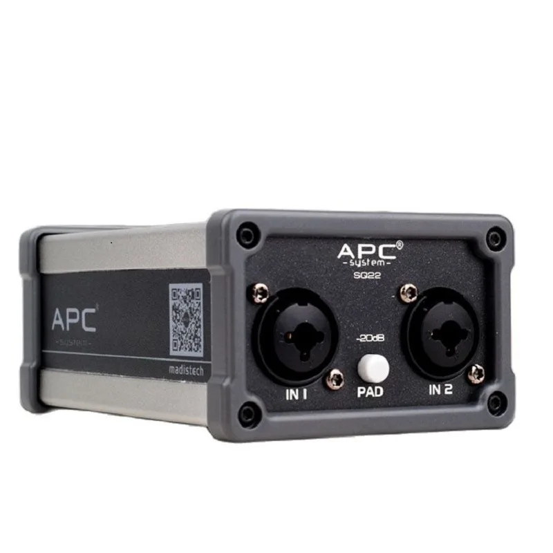 APC SQ22 Professional high quality dual channel audio isolator to eliminate noise electrostatic current