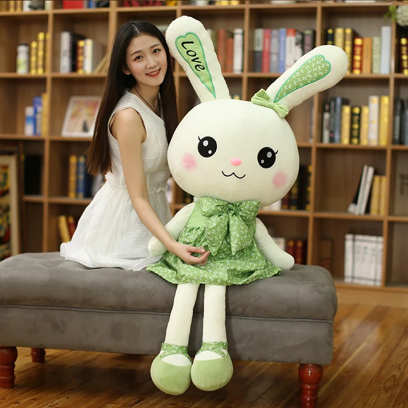 35-150cm Cute Long Legs Rabbit Plush Toy Stuffed Soft Animal Bunny Doll Baby Kids Toys Birthday Gift Christmas Present For Girl