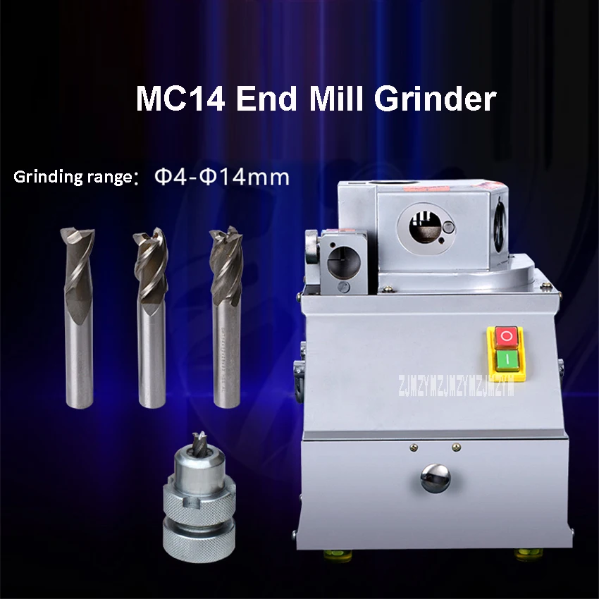 MC14 End Mill Grinder Milling Cutter Grinding Machine Milling Cutter Grinder Automatic Grinding Knife Equipment 220V 250W 4-14mm