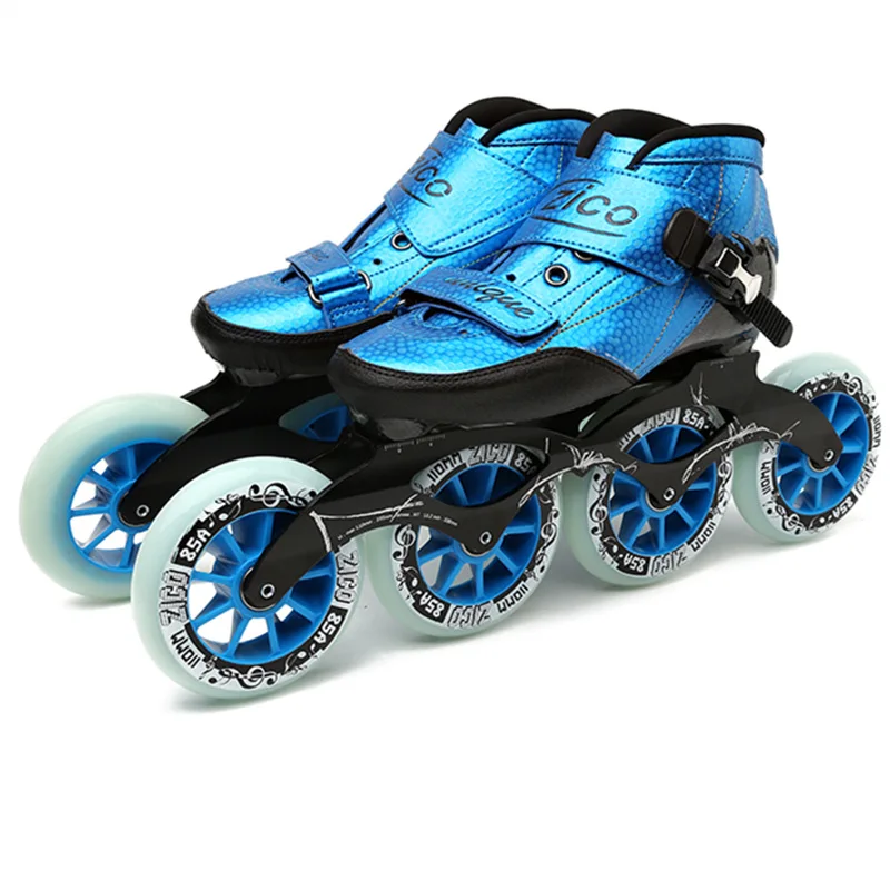 Outdoor Speed Racing Long Street Trace Asphalt Road Inline Speed Skates Shoes Carbon Fiber Adults Kids Sport Roller Patines EU48