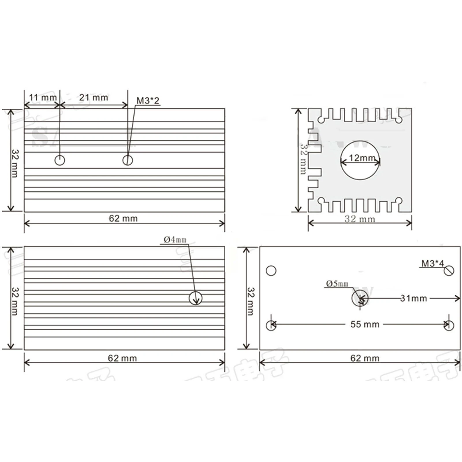 360 Graden Verstelbare Houder/Klem/Beugel Voor Laser Module