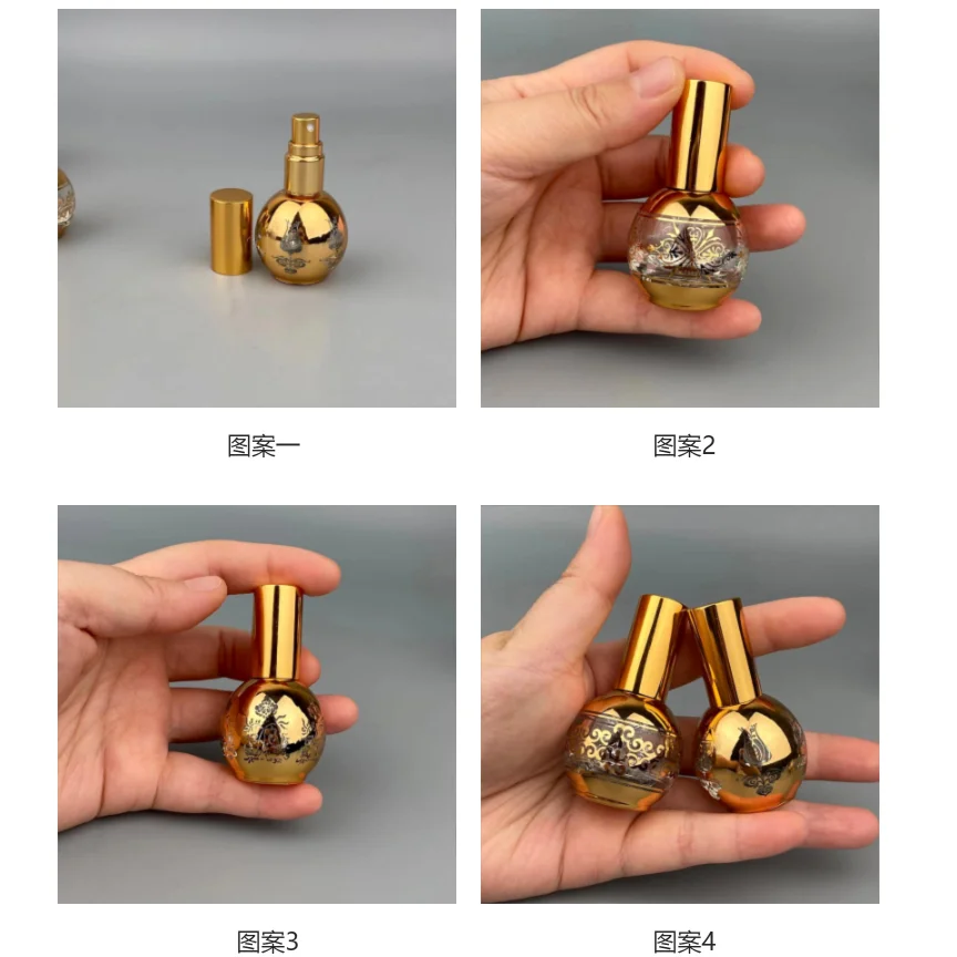 حاويات فارغة السفر المحمولة 10 مللي رذاذ زجاجات عينة عشوائية زجاجة عطر الزجاج رذاذ زجاجة أنيقة الكحول رذاذ