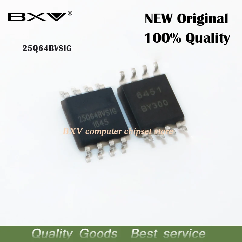 10PCS 25Q64BVSIG 25Q64BVSSIG W25Q64BVSIG 25Q64 BVSIG  SOP-8  NEW ORIGINAL LAPTOP CHIP FREE SHIPPING