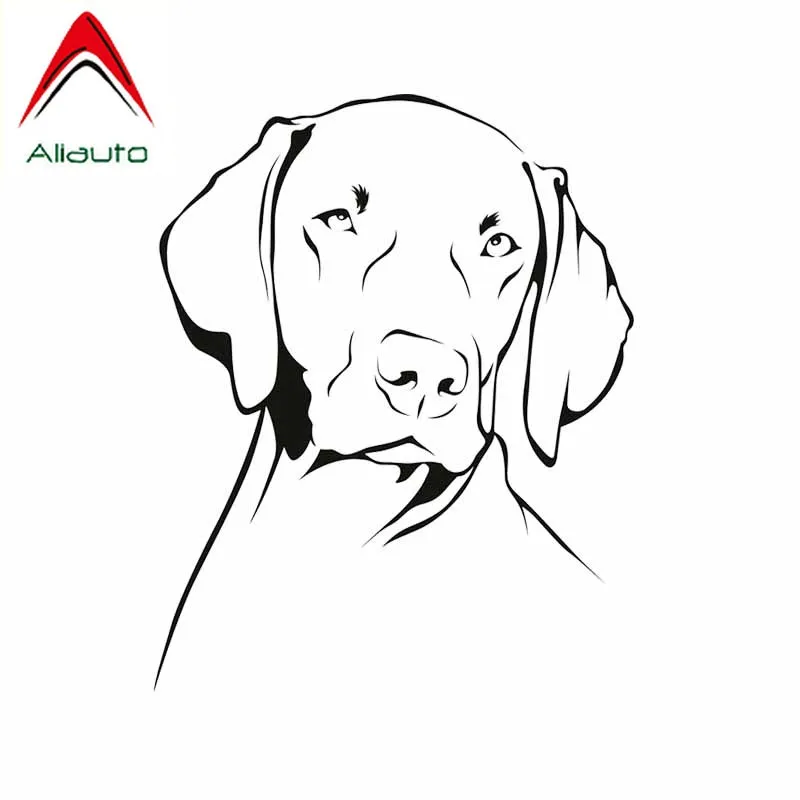 

Aliauto Personality Car Sticker Weimaraner Dog Animals Pets Vinyl Cartoon Sun Creen Accessories PVC Decal for Nissan,16cm*13cm