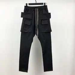 Pantalon de survêtement gothique pour homme, pantalon décontracté, cargo, léger, solide, noir, taille XL, théâtre en couture, été