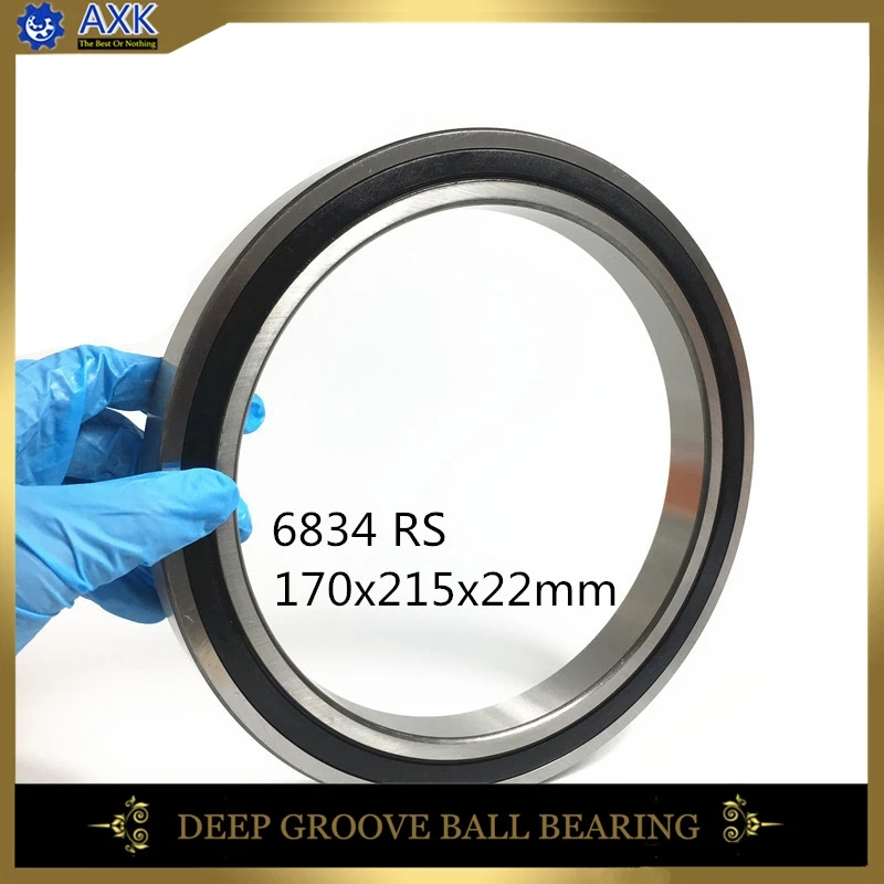 

6834 2RS 170x215x22mm Metric Thin Section Bearings 61834 RS