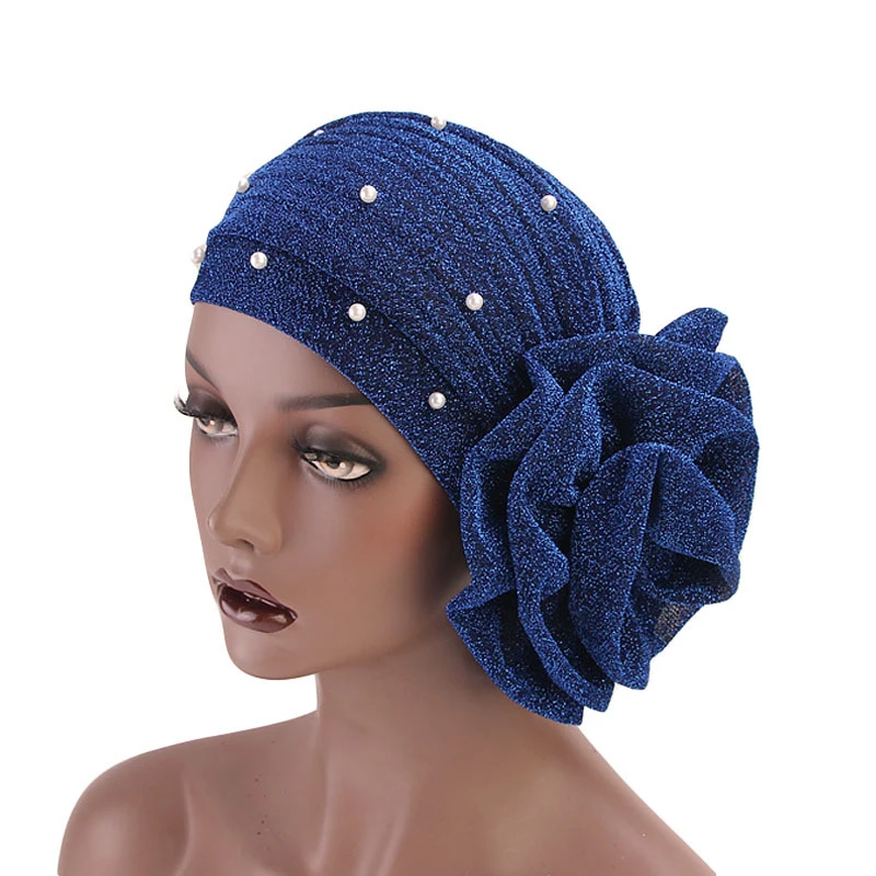 2020 Fashion bow-tie women\'s turban caps stretchy female headwrap bonnet cancer headwear muslim turban hijabs islamic headscarf