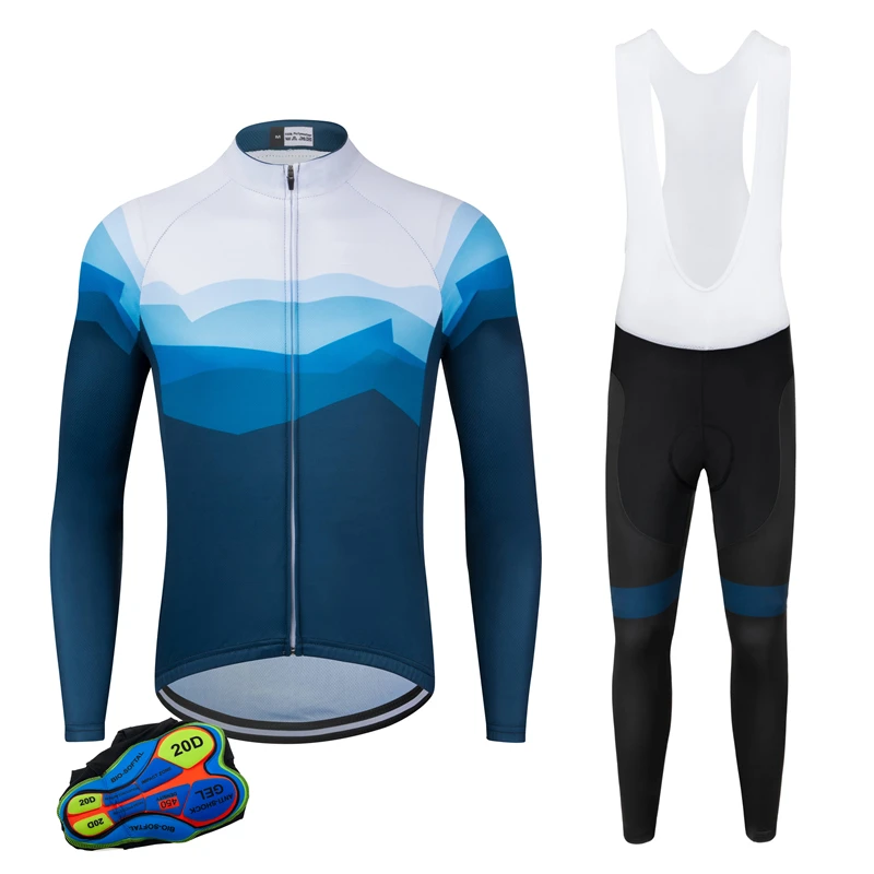 Riding Bike Fashion Tight Fitting Antiskid Ultraviolet-Proof Sets Set Cycling Clothes Men's Jersey Long Sleeve Suit Sport