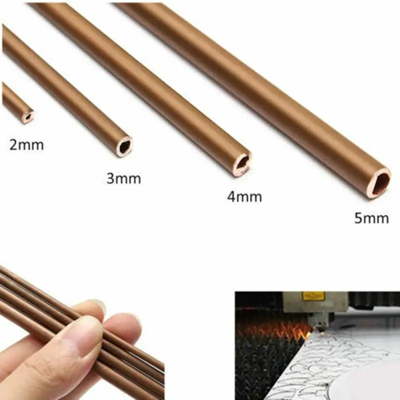 Copper Round Tube OD 2~20mm ID 1~18mm Length 100mm~500mm Hollow Straight Pipe Tubing for DIY Crafts Industrial