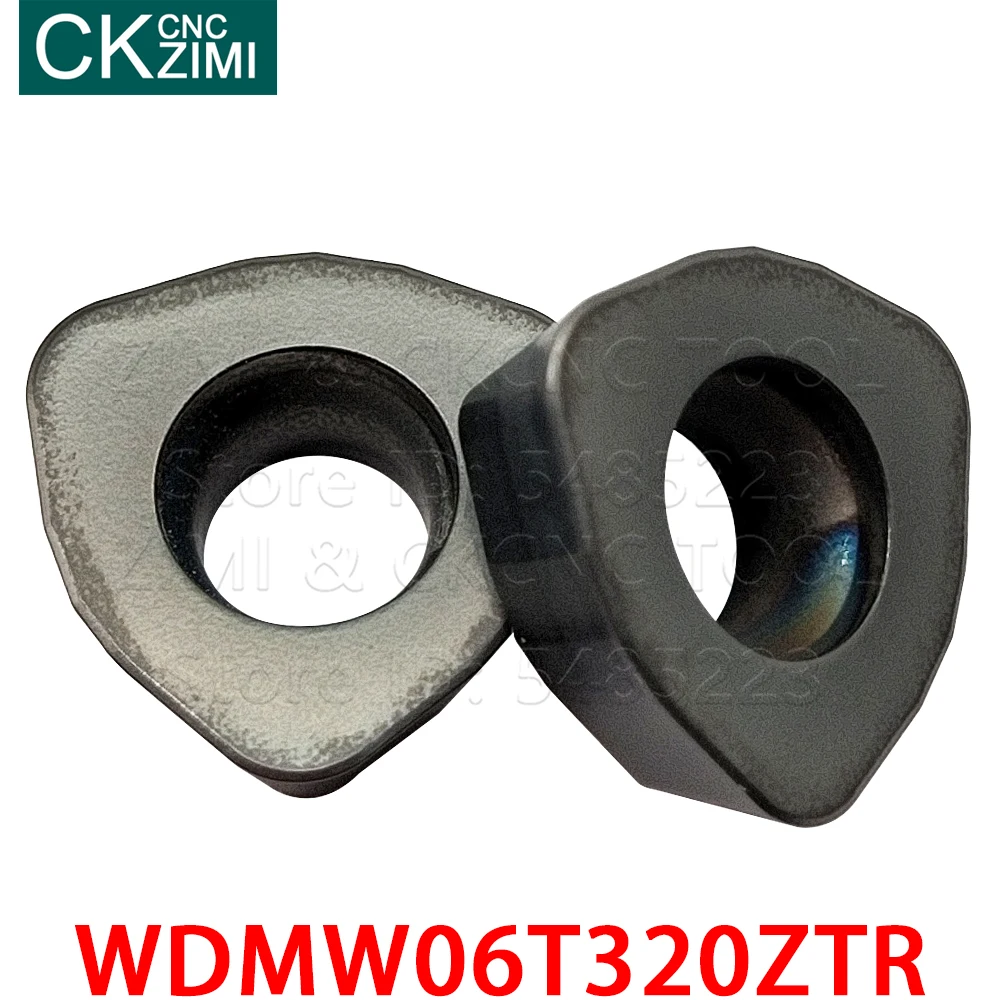 10PCS WDMW06T320ZTR WDMW 06T320 ZTR CNC Lathe Cutter Cutting Milling Turning Tool Carbide Inserts Tool Parts For Stainless Steel