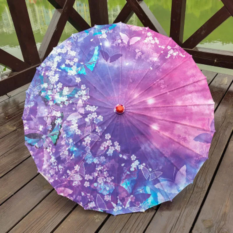84CM jedwabny Parasol klasyczny taniec Parasol chiński styl starożytny styl dekoracje sufitu Parasol Parapluie Guarda Chuva