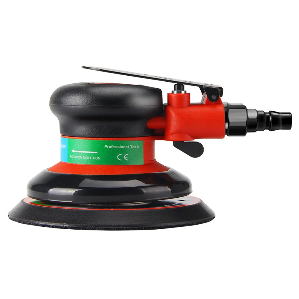 12000RMP 5 Inch Pneumatic Sanding Machine Round Polishing Sanding Machine Handheld Air Powered Grinding Polisher Pneumatic Tools