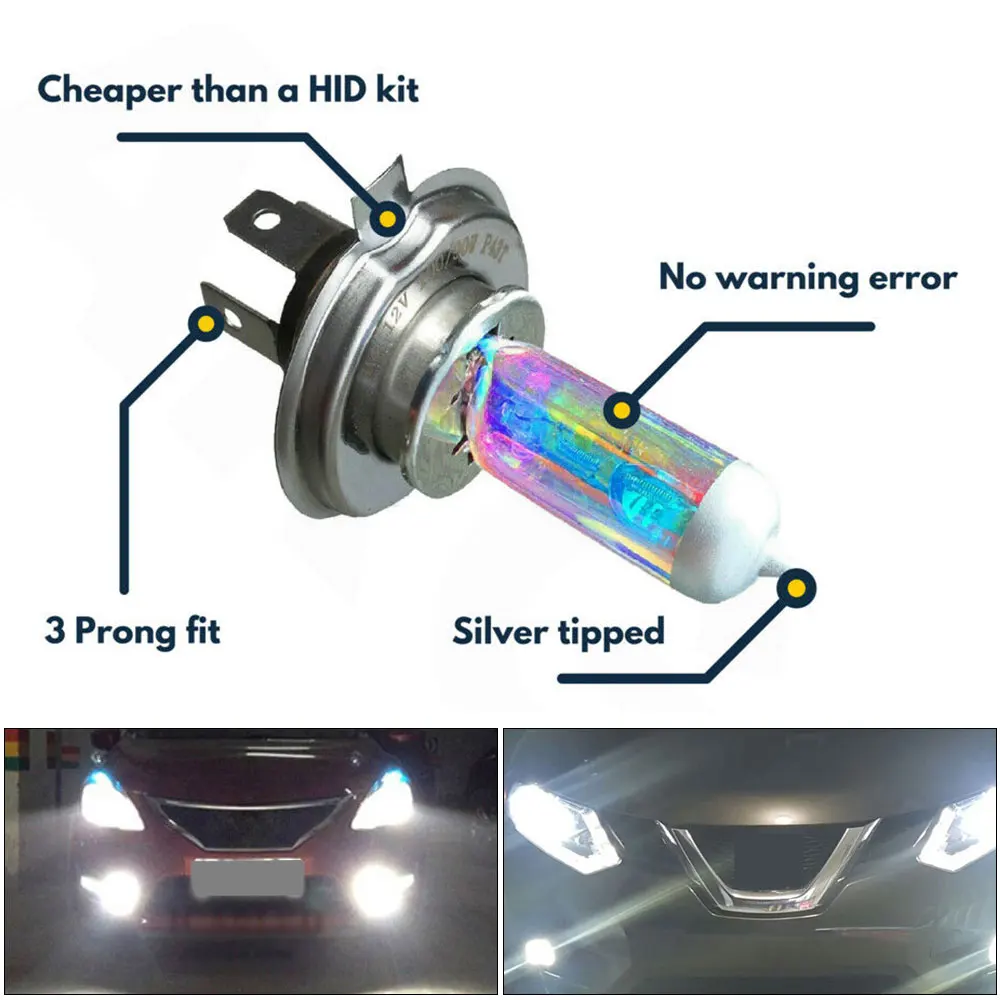 1pcs H4 Car Headlights Super Bright Car Fog Light Far Near Light Bulbs General Purpose Accessories Power Auto Headlight Lamp