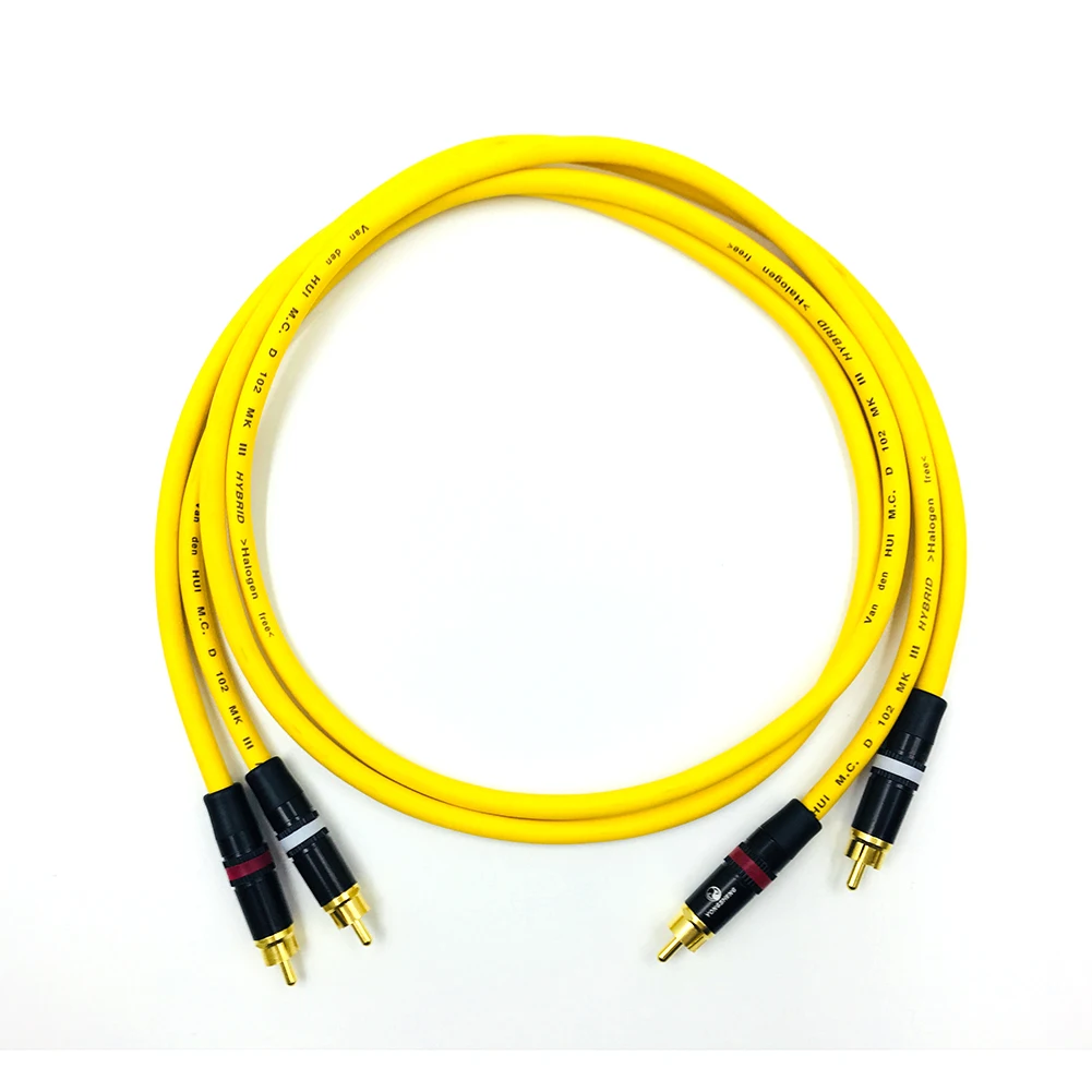 HIFI Stereo Pair RCA Cable High-performance Premium Hi-Fi Audio 2rca to 2rca Interconnect Cable