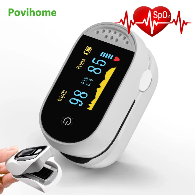 Finger Pulse Oximeter Clip Fingertip Oximetro Medical Portable Digital Heart Rate Sp02 Monitor Blood Oxygen Saturation Meter