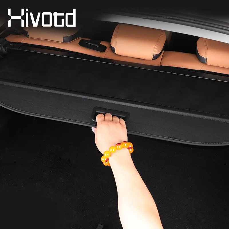 Rear Trunk Curtain Trunks Partition Cover Canvas Parcel Shelf Interior Modification Panel For Haval Jolion 2023 Car Accessories